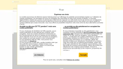 Screenshot of Allocine.fr