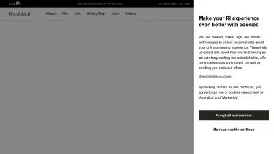 Screenshot of Riverisland.com