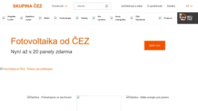 Screenshot of Cez.cz
