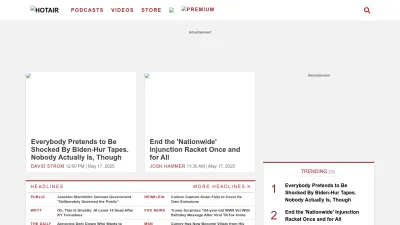 Screenshot of Hotair.com
