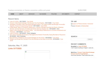 Screenshot of Nakedcapitalism.com