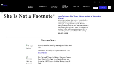 Screenshot of Womenshistory.org