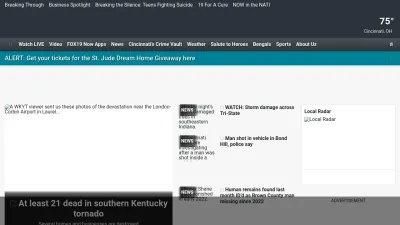 Screenshot of Fox19.com