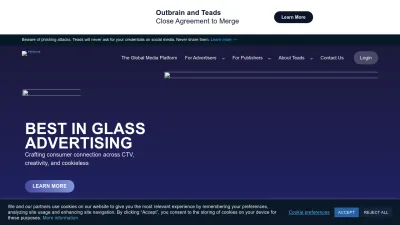 Screenshot of Teads.com