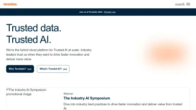 Screenshot of Teradata.com