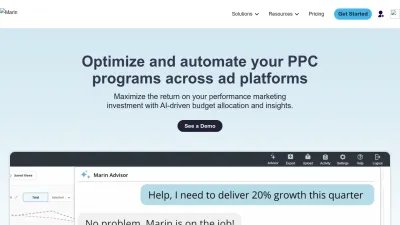 Screenshot of Marinsoftware.com