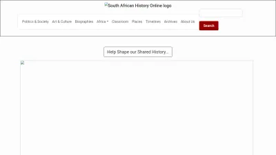 Screenshot of Sahistory.org.za