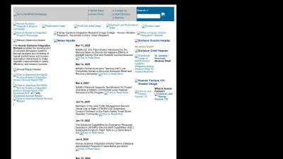 Screenshot of Humansystems.arc.nasa.gov