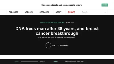 Screenshot of Thenakedscientists.com