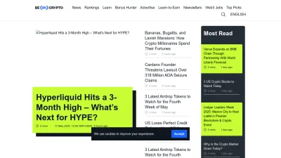Screenshot of Beincrypto.com