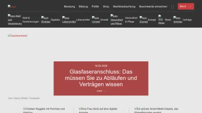 Screenshot of Verbraucherzentrale.de