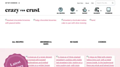 Screenshot of Crazyforcrust.com