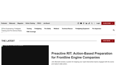 Screenshot of Fireengineering.com