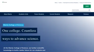 Screenshot preview of science.psu.edu