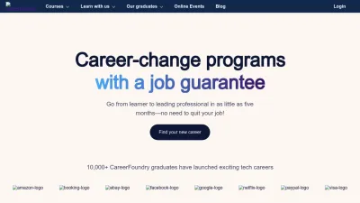 Screenshot of Careerfoundry.com