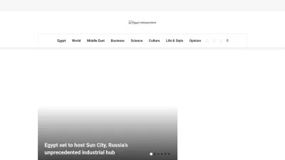 Screenshot of Egyptindependent.com