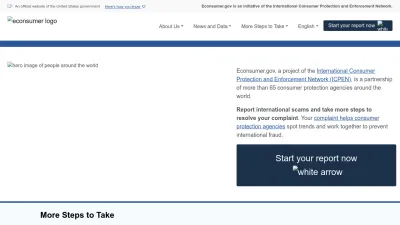 Screenshot of Econsumer.gov