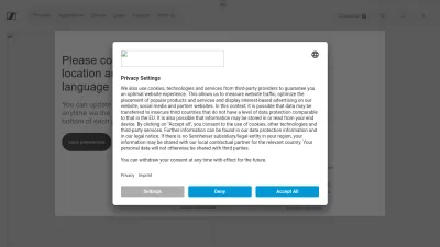 Screenshot of Sennheiser.com