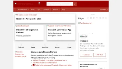 Screenshot of Russlandjournal.de