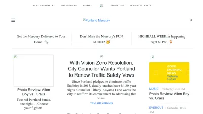 Screenshot of Portlandmercury.com