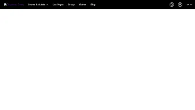 Screenshot of Cirquedusoleil.com