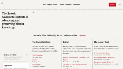 Screenshot preview of nakamotoinstitute.org