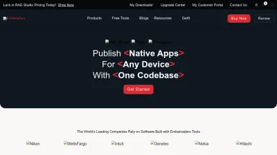 Screenshot of Embarcadero.com