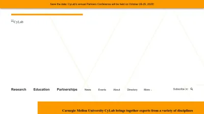 Screenshot of Cylab.cmu.edu