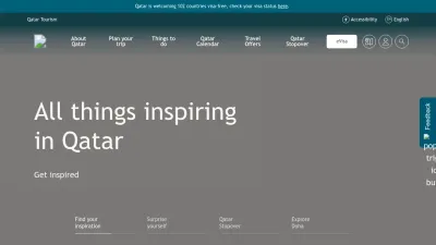 Screenshot of Visitqatar.com