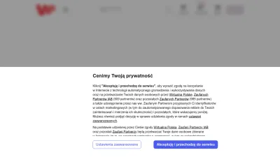 Screenshot preview of wp.pl