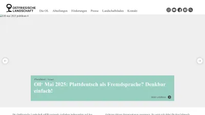 Screenshot of Ostfriesischelandschaft.de