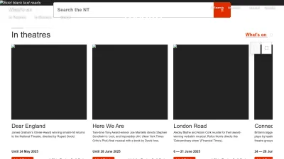 Screenshot of Nationaltheatre.org.uk