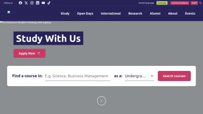 Screenshot of Uwtsd.ac.uk
