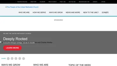 Screenshot of Umc.org