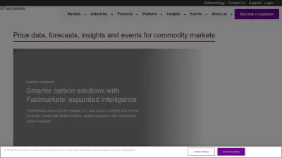 Screenshot of Fastmarkets.com