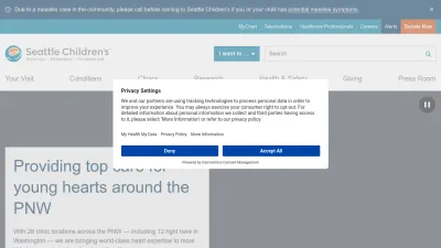Screenshot of Seattlechildrens.org