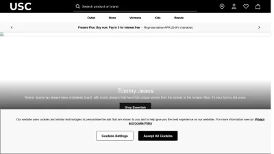 Screenshot of Usc.co.uk