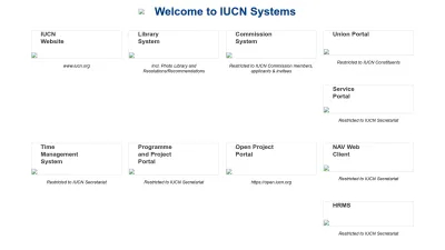 Screenshot of Portals.iucn.org