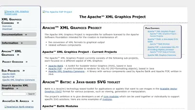 Screenshot of Xmlgraphics.apache.org