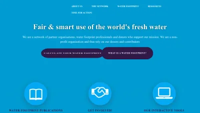 Screenshot of Waterfootprint.org