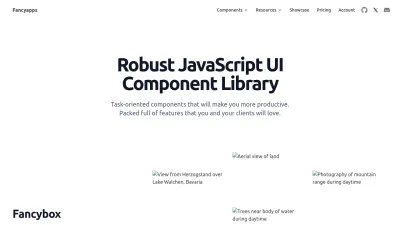 Screenshot preview of fancyapps.com