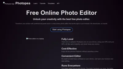 Screenshot of Photopea.com