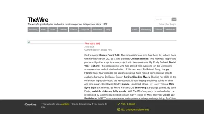 Screenshot of Thewire.co.uk