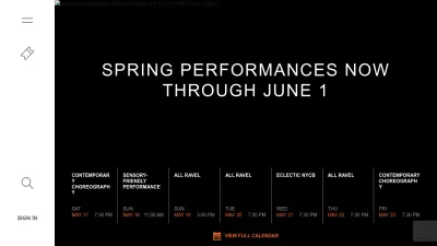 Screenshot of Nycballet.com