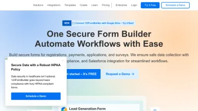 Screenshot of 123formbuilder.com