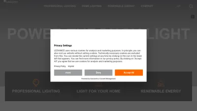 Screenshot of Ledvance.com