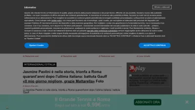 Screenshot of Ilmessaggero.it