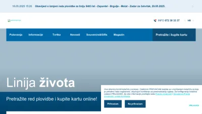 Screenshot preview of jadrolinija.hr