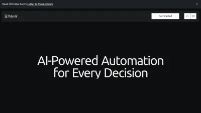 Screenshot of Palantir.com