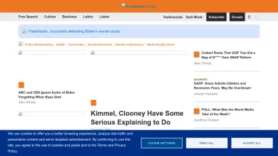 Screenshot of Newsbusters.org